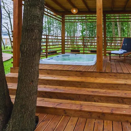 Дерев'яний котедж Baltic Park - Raj Dla Rodzin Z Dziecmi - Z 2 Sypialniami Atrakcje Dla Dzieci *